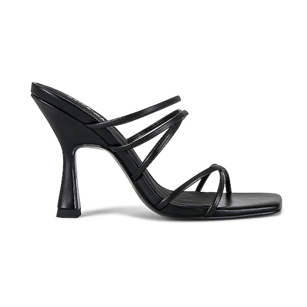 Alias Mae Strappy Black Monty Mule Heels Size 37 EU / US 7